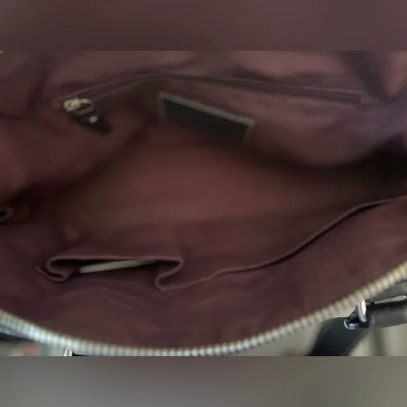 Coach Womens Black Pebbled Leather Hampton Top Handle Satchel Bag Doctor - Picture 5 of 9